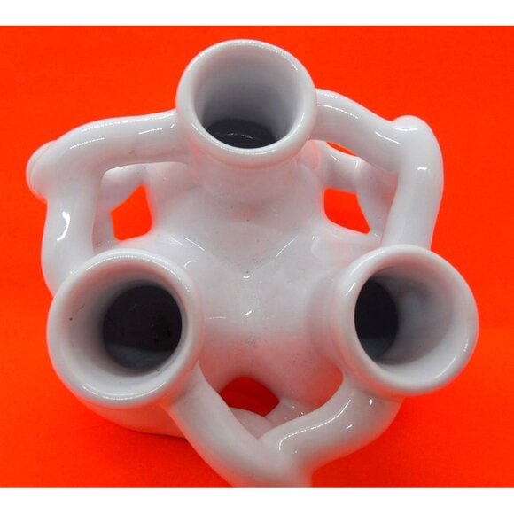 Vtg. Fuddling Cup Earthenware Entwined Cup/Vase NOS - Picture 3 of 4